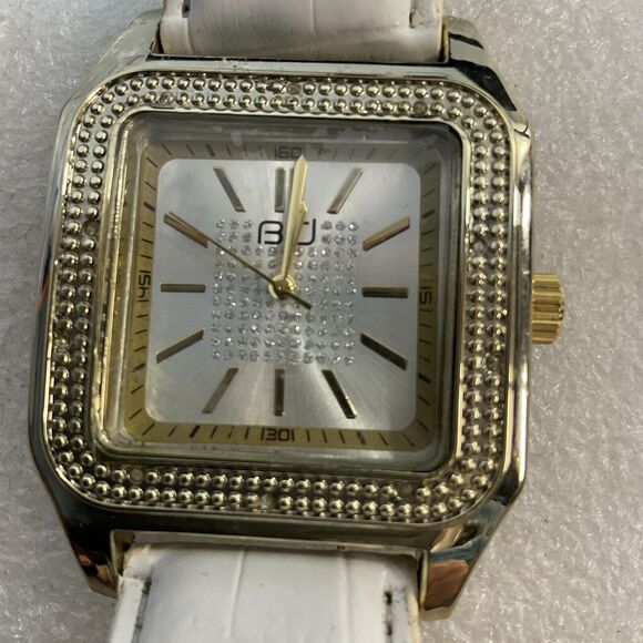 Buccati Diamonds Mens Watch Blue Wristband 3ATM Water Resistant M8017 For Parts - Picture 1 of 8
